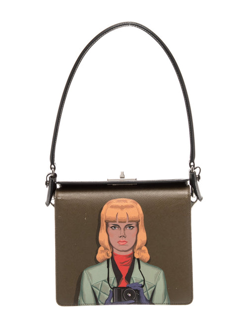 Prada Saffiano Lux Leather Girl Shoulder Bag
