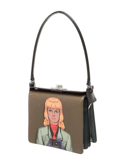 Prada Saffiano Lux Leather Girl Shoulder Bag