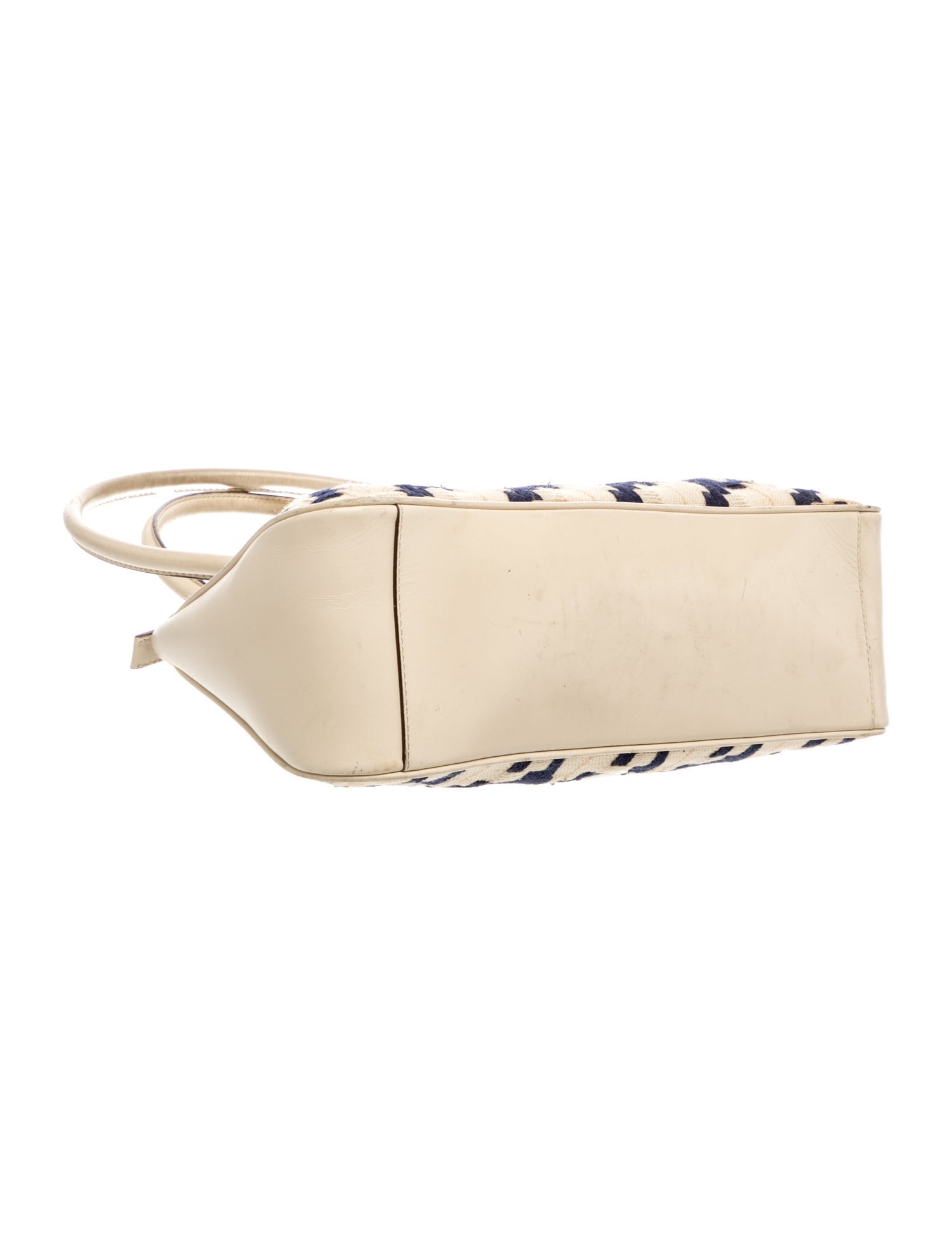 Prada Enameled Metal Triangle Shoulder Bag