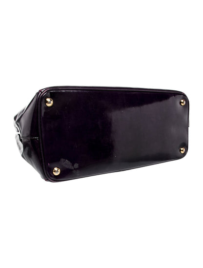 Prada Patent Leather Galleria Double Zip Large