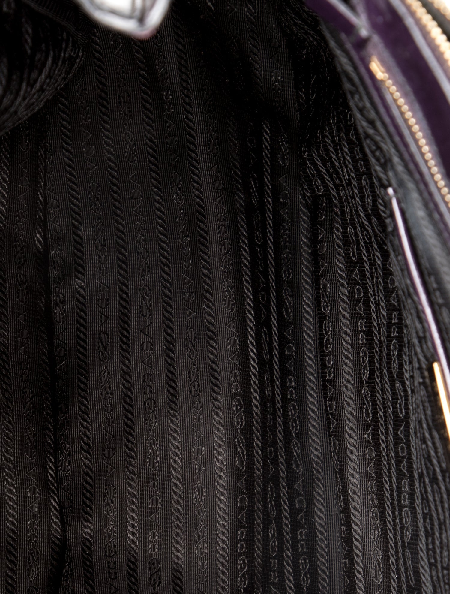 Prada Patent Leather Galleria Double Zip Large