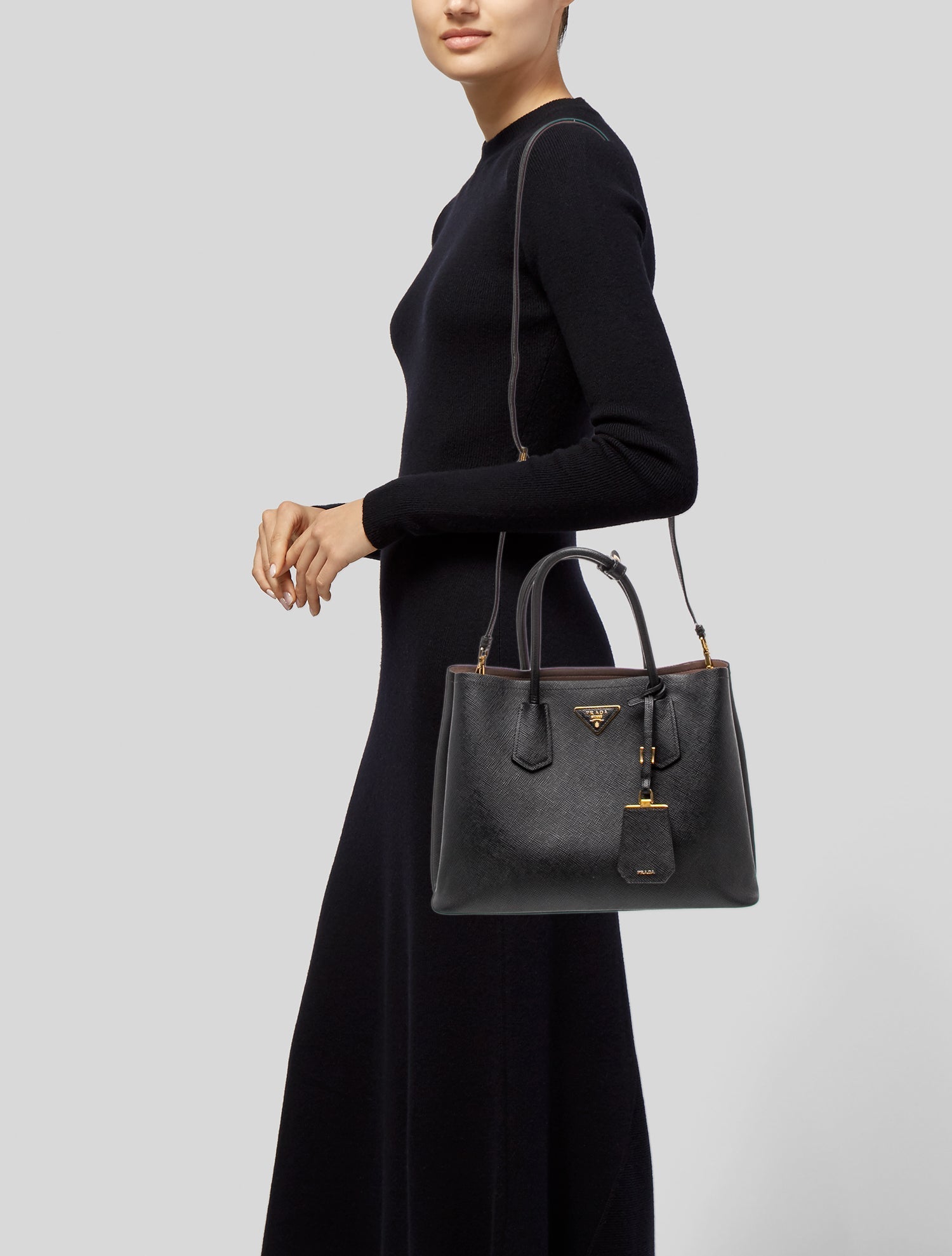Prada Signature Double Tote