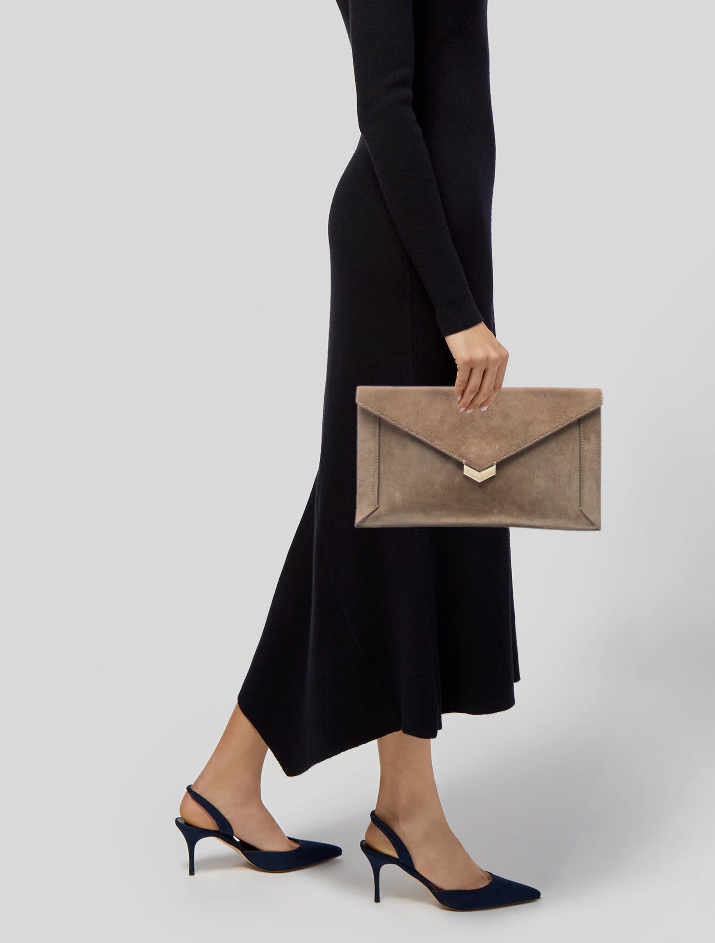 Jimmy Choo Suede Clutch
