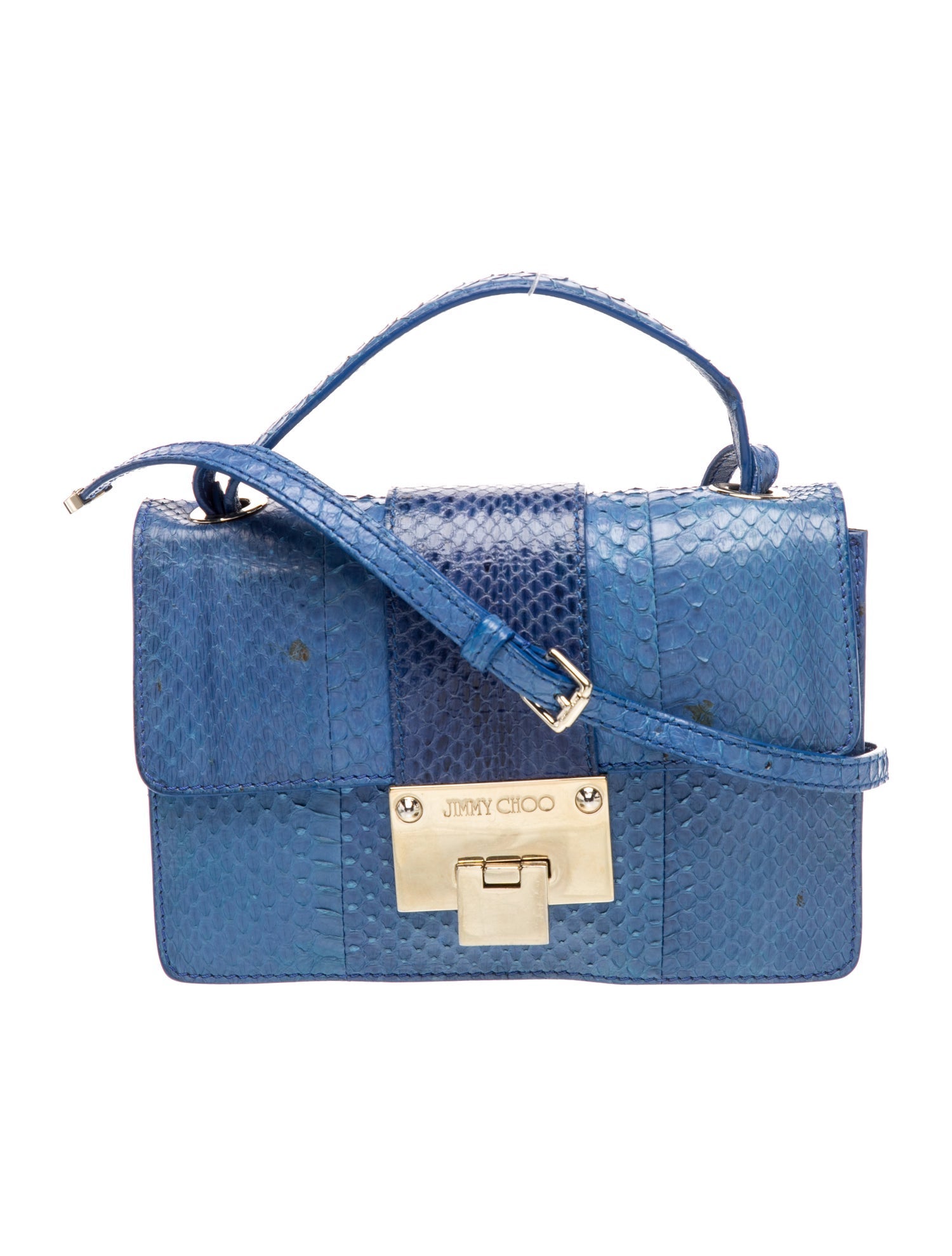 Jimmy Choo Snakeskin Messenger Bag