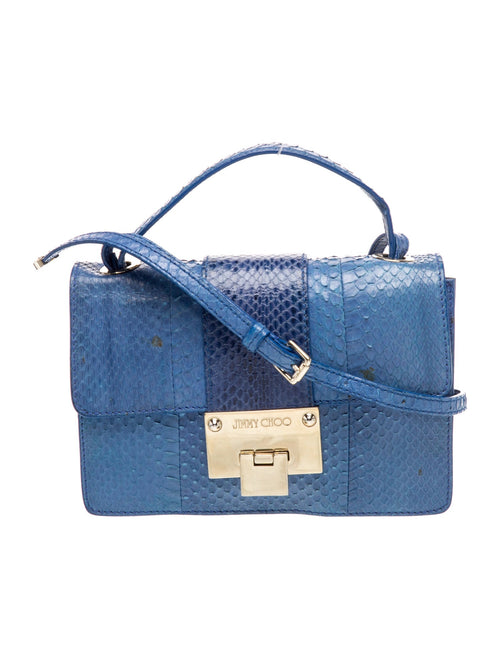 Jimmy Choo Snakeskin Messenger Bag