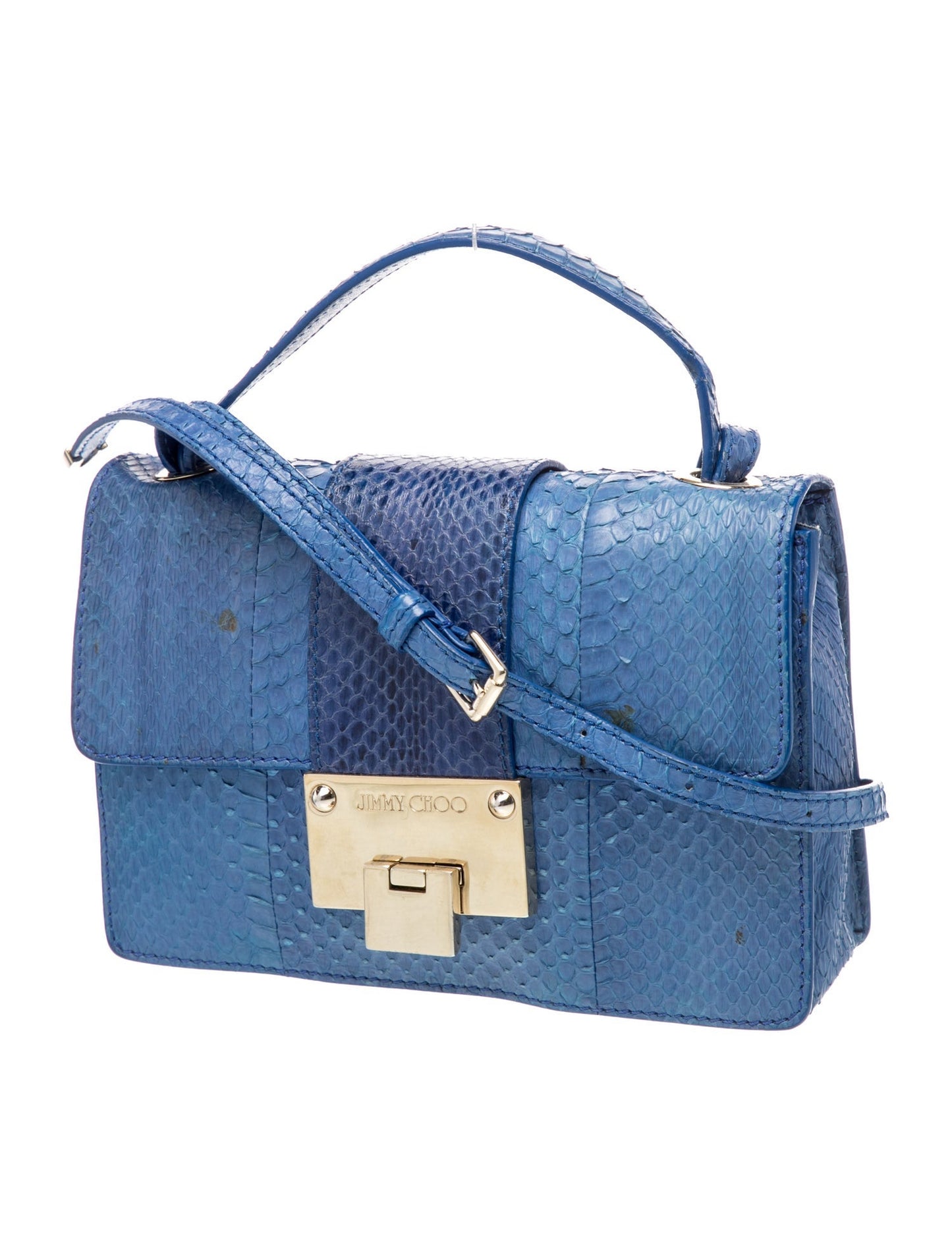 Jimmy Choo Snakeskin Messenger Bag