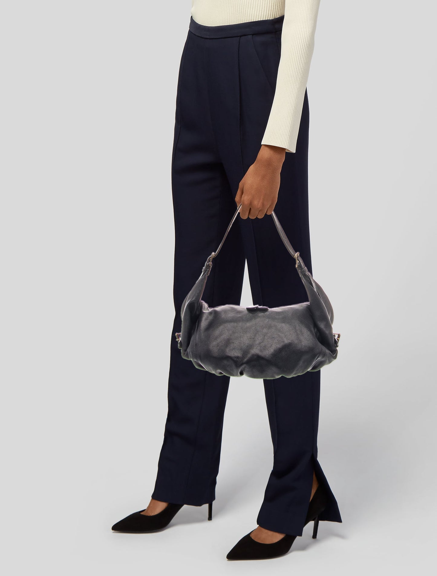 Valentino Leather Hobo Vintage