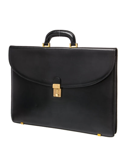 Valentino Leather Briefcase Vintage