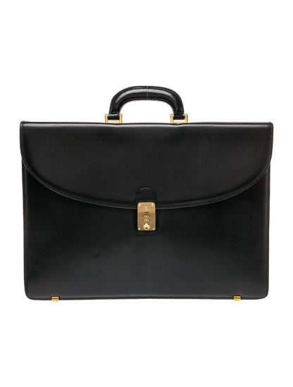 Valentino Leather Briefcase Vintage