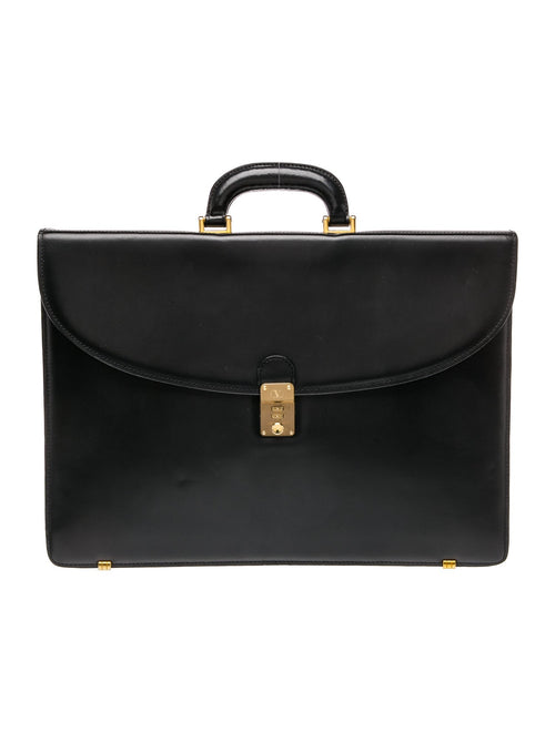 Valentino Leather Briefcase Vintage