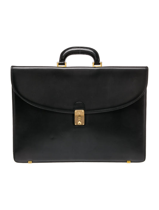 Valentino Leather Briefcase Vintage