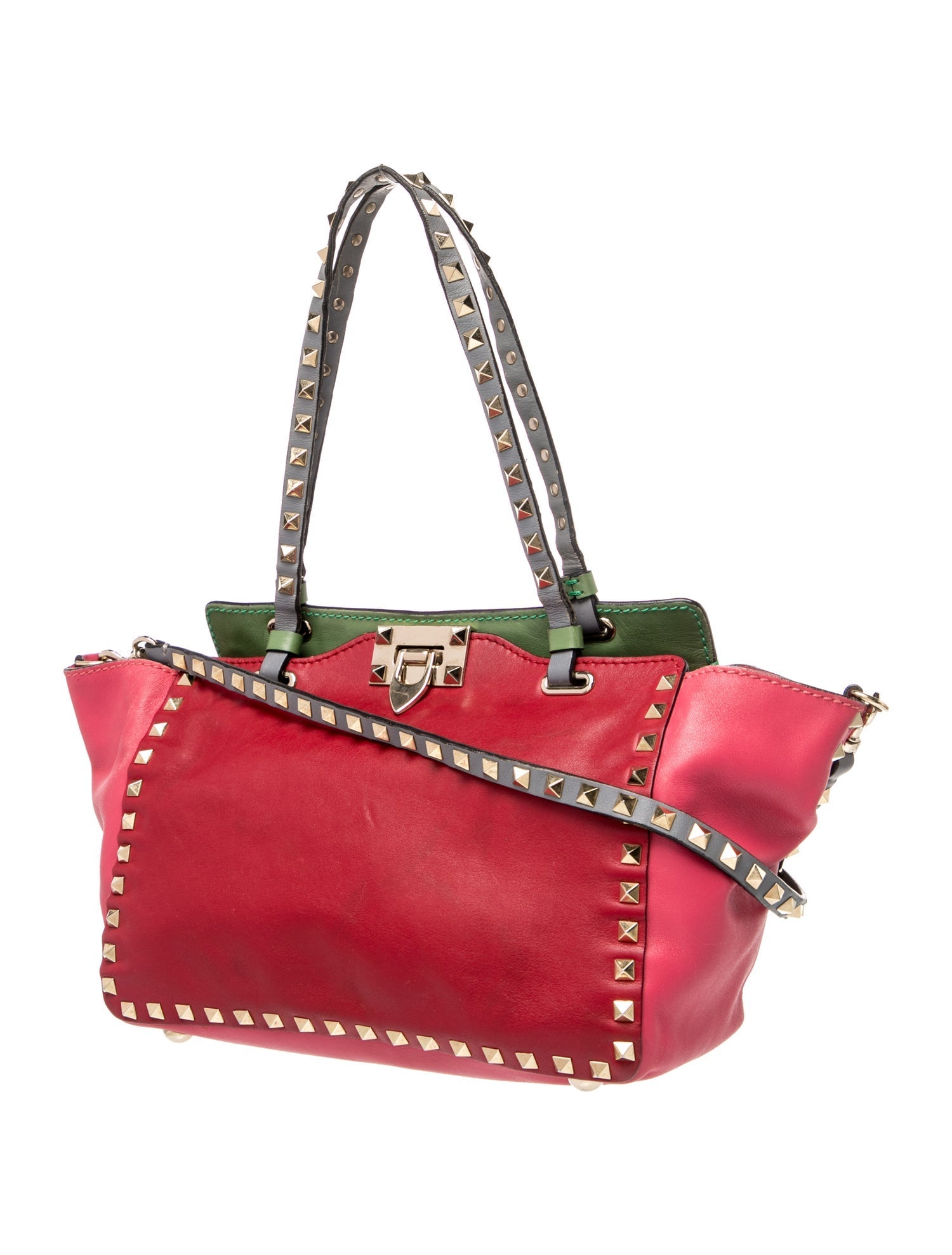 Valentino Rockstud Top Handle Bag