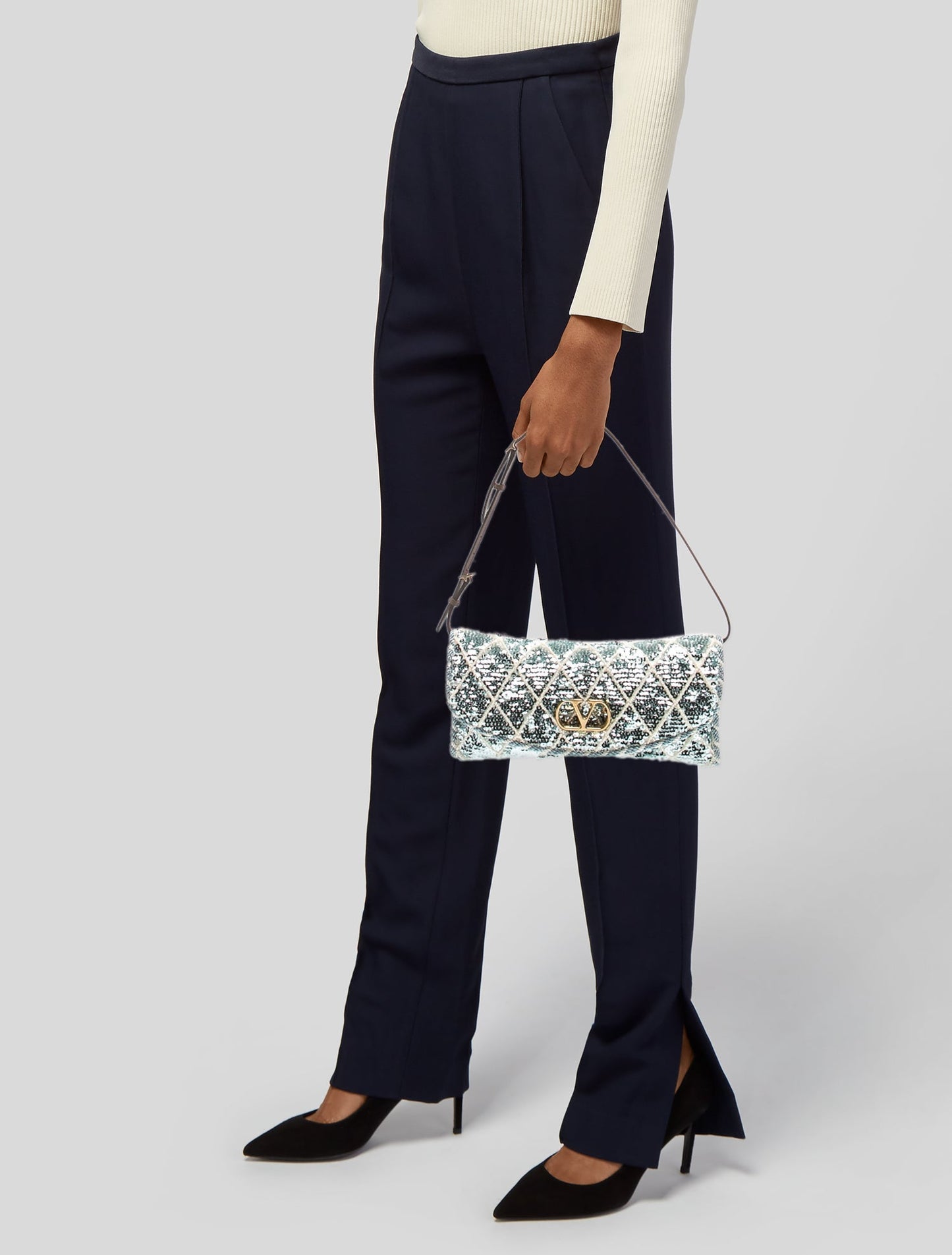 Valentino Sequins Shoulder Bag