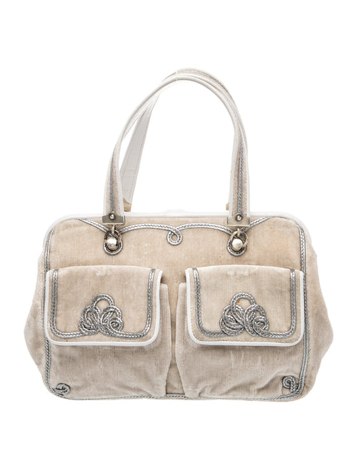 Bottega Veneta Velvet Top Handle Bag