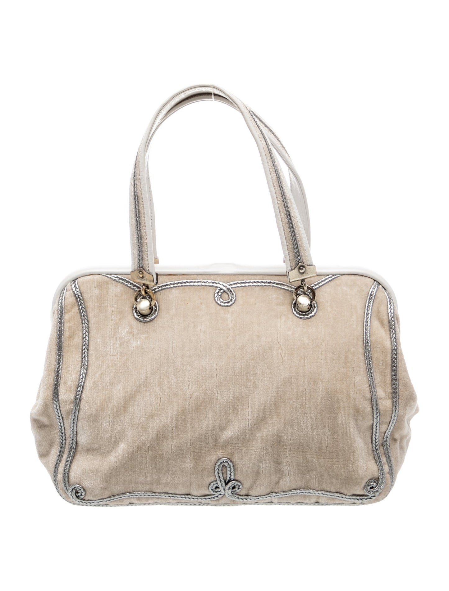 Bottega Veneta Velvet Top Handle Bag