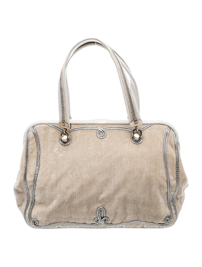 Bottega Veneta Velvet Top Handle Bag