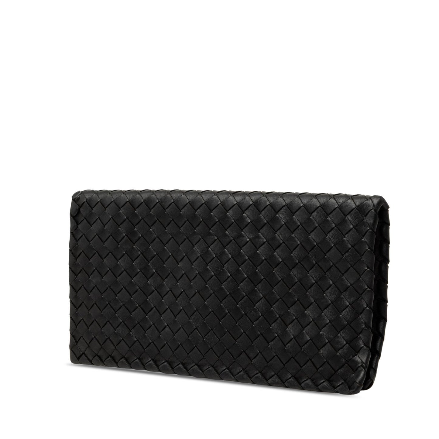Bottega Veneta Nappa Leather Intrecciato Turn Lock Clutch