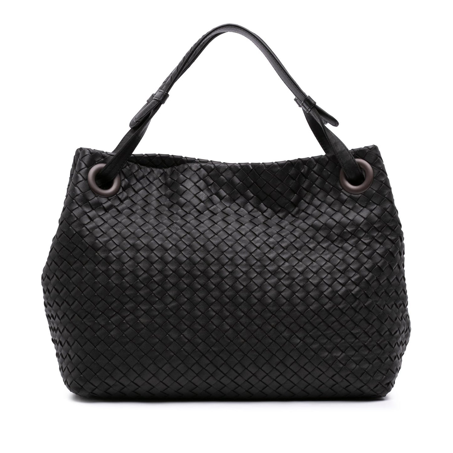 Bottega Veneta Medium Nappa Leather Intrecciato Garda Tote