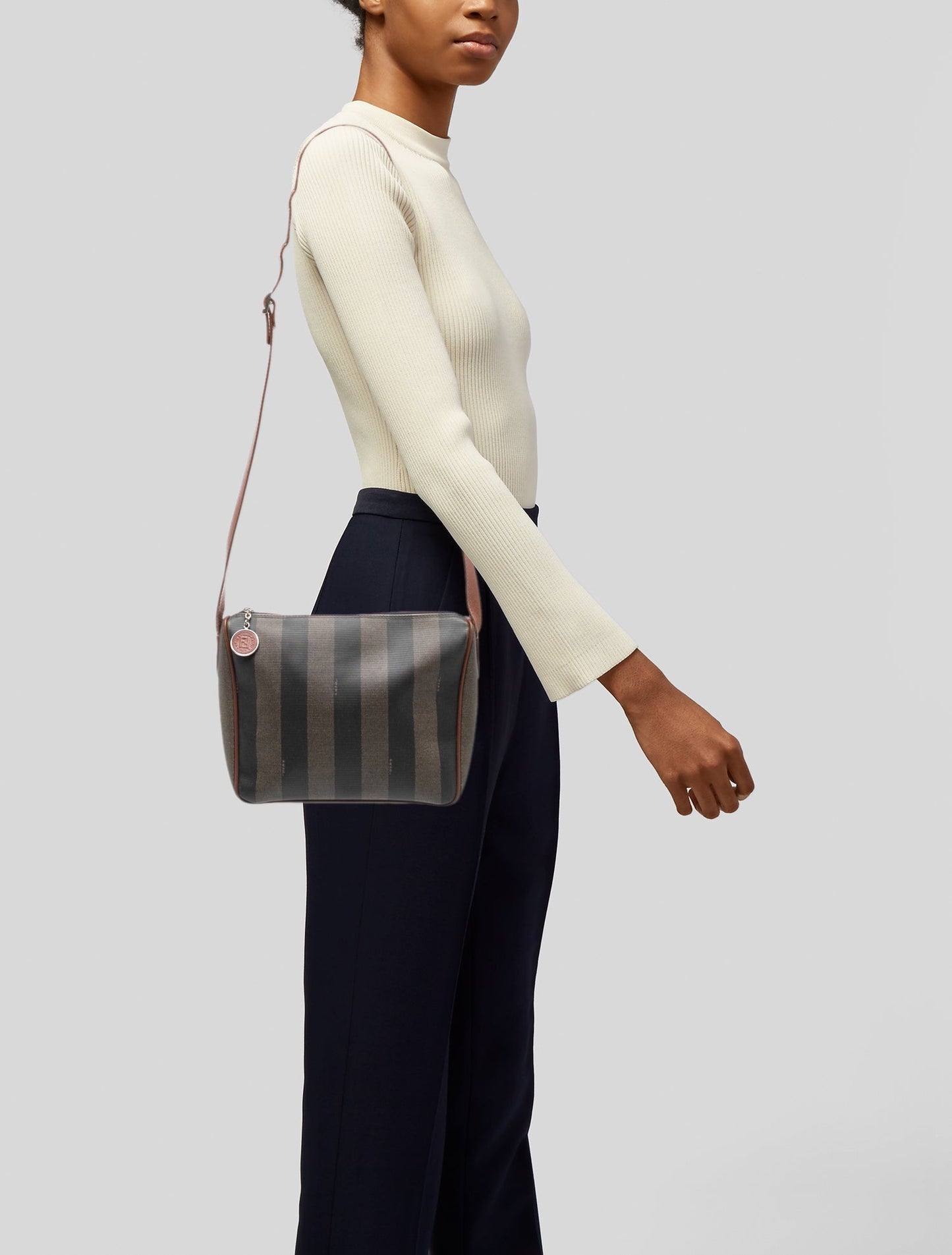 Fendi Pequin Crossbody Bag