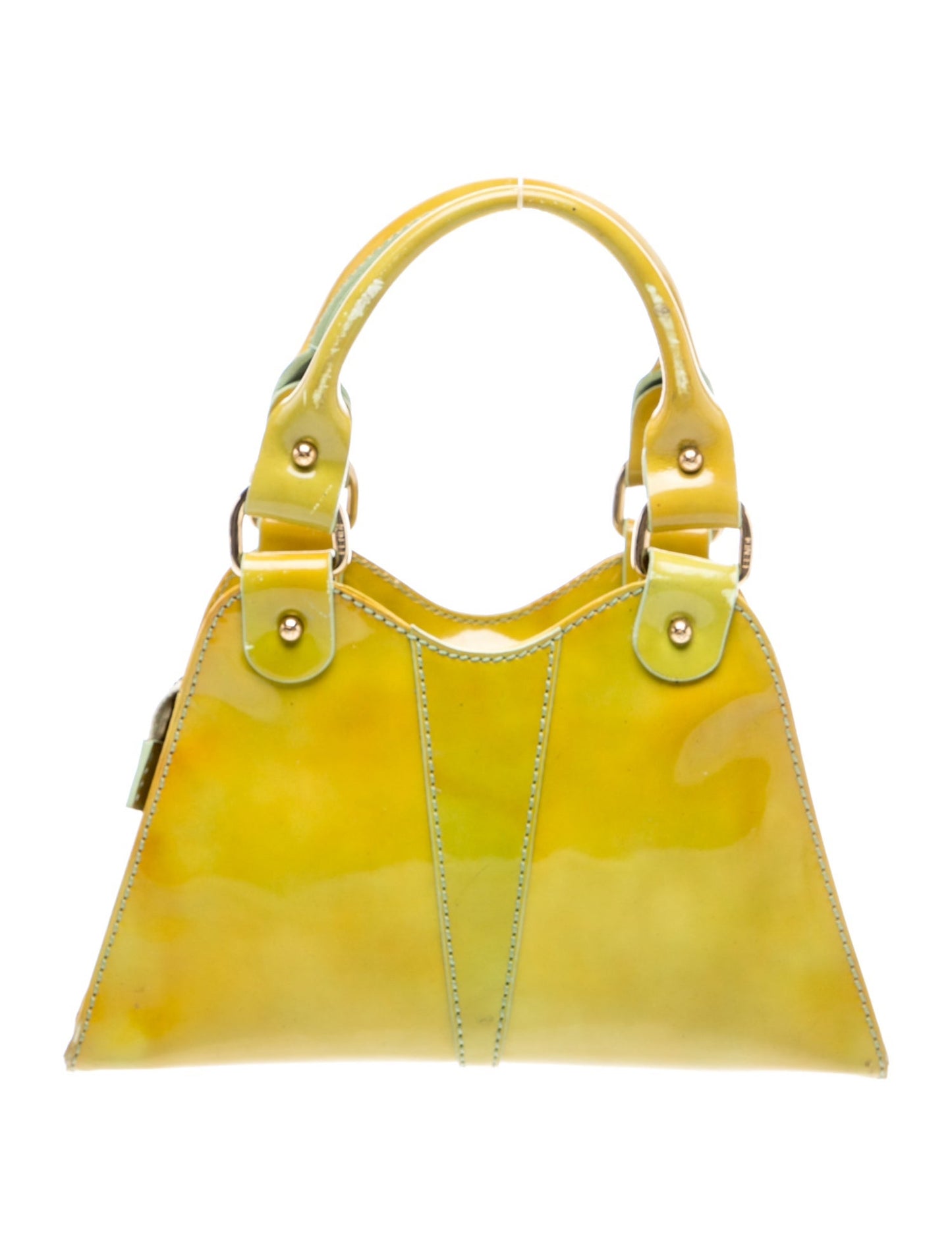 Fendi Patent Leather Top Handle Bag Mini