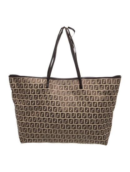 Fendi Zucchino FF Roll Tote