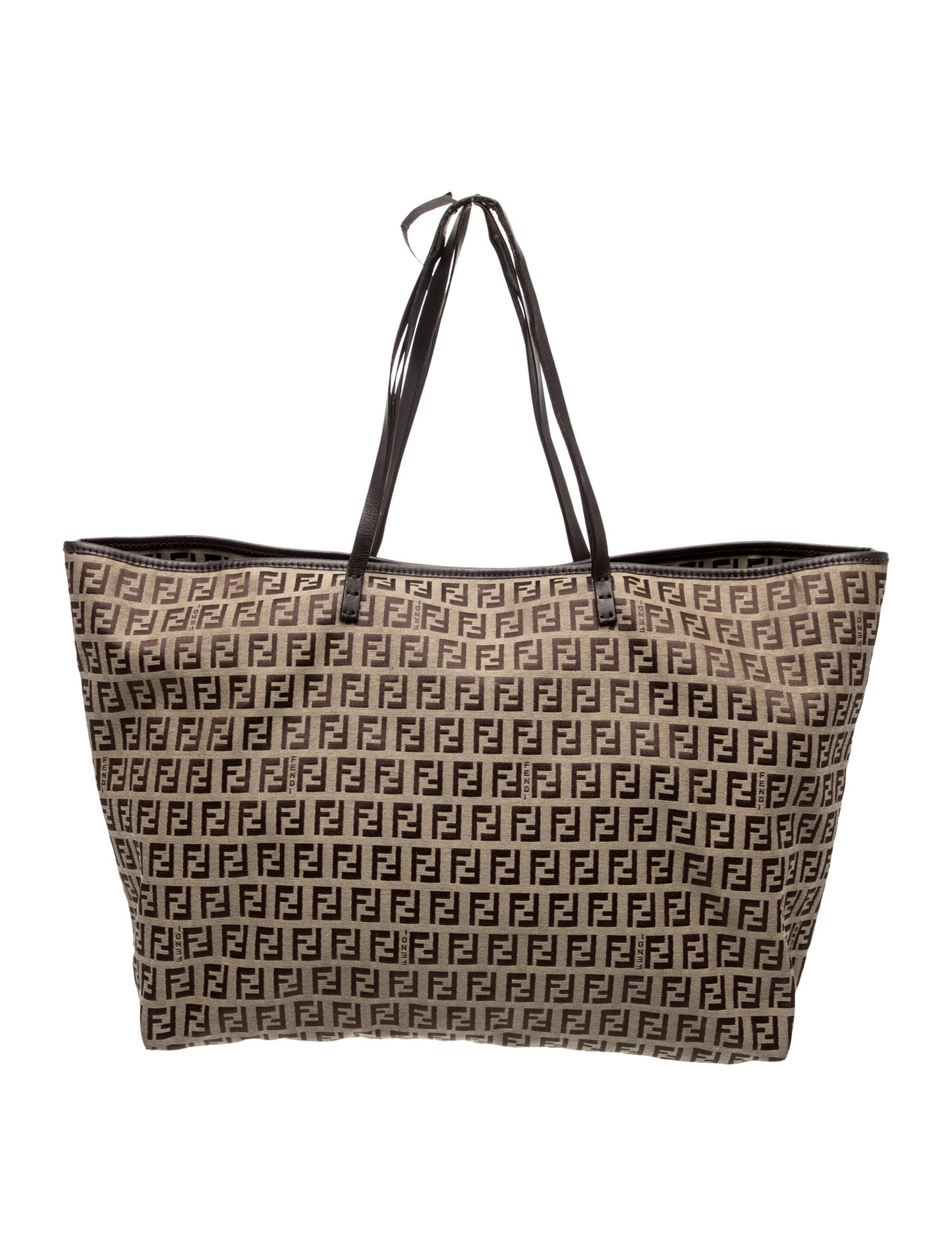 Fendi Zucchino FF Roll Tote