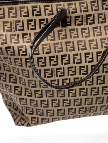Fendi Zucchino FF Roll Tote