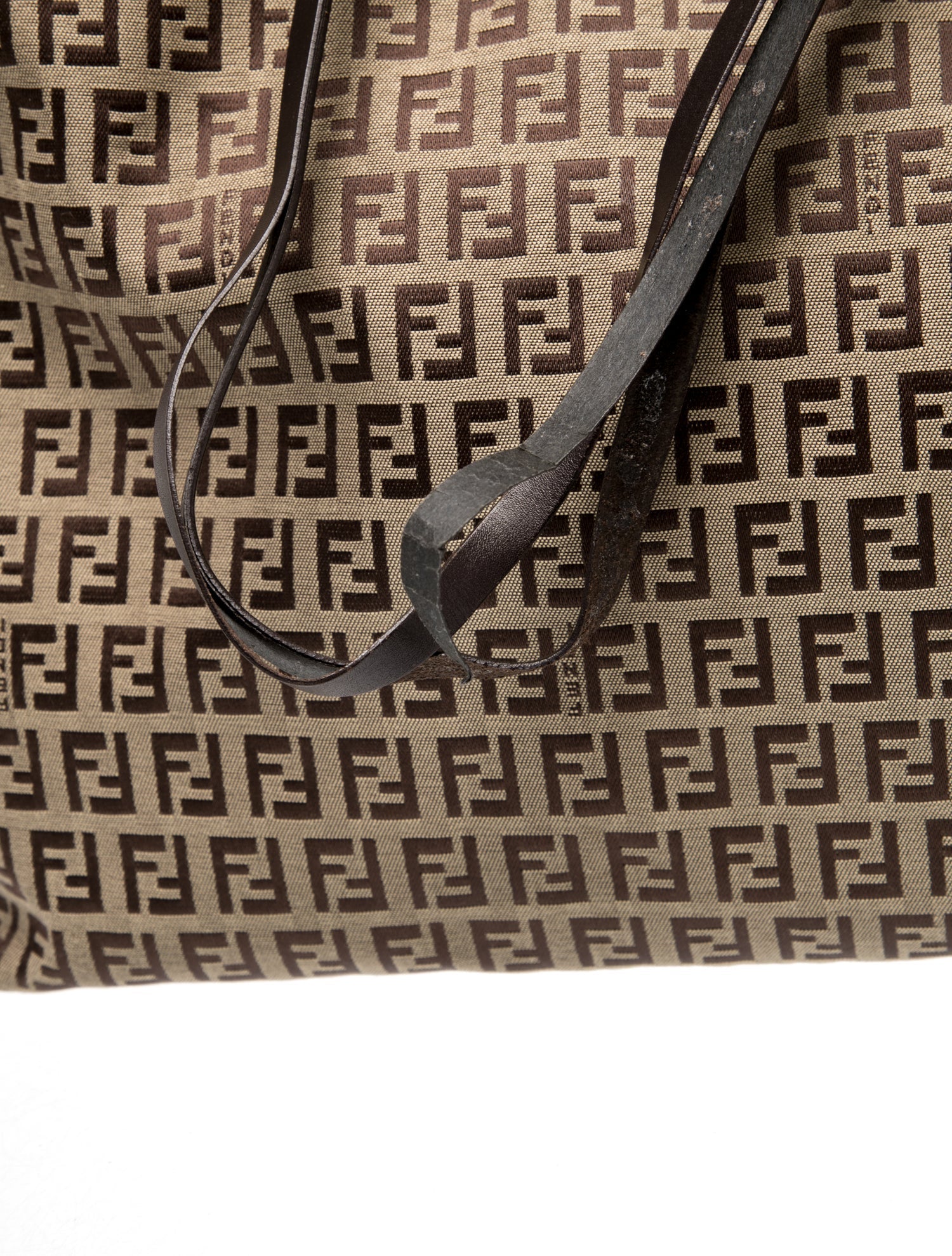 Fendi Zucchino FF Roll Tote