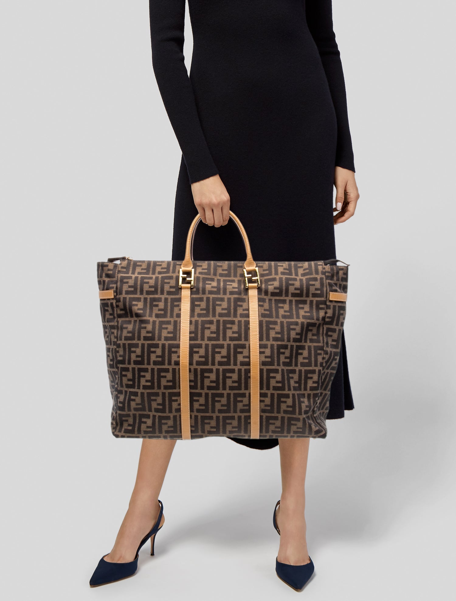 Fendi Zucca FF Bauletto Vintage