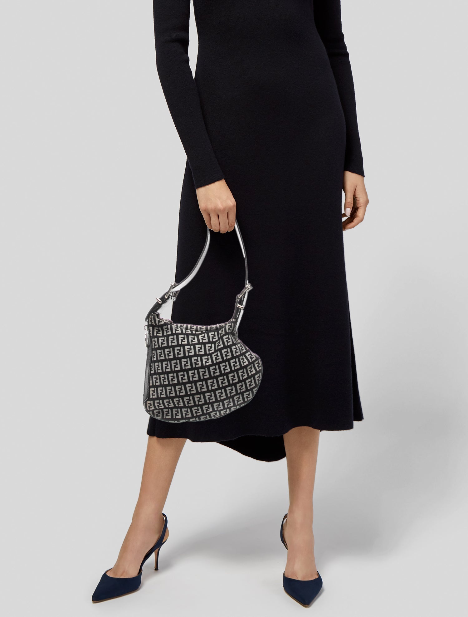 Fendi Zucchino FF Oyster Vintage
