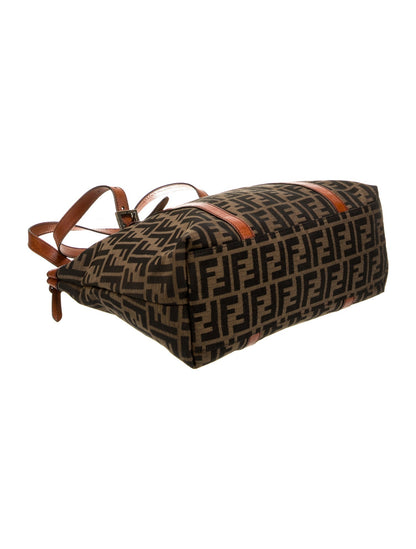 Fendi Zucca FF Messenger Bag Vintage