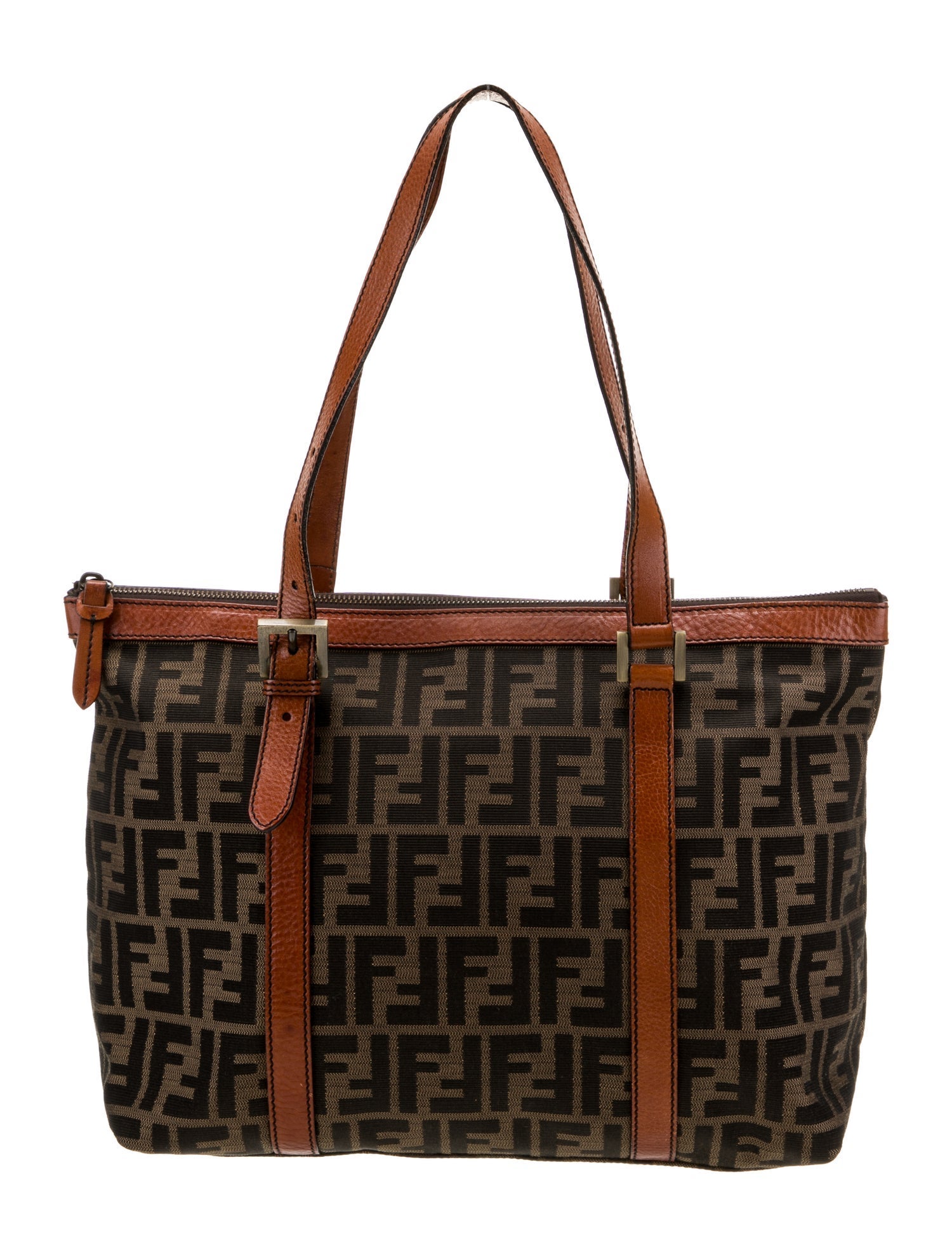 Fendi Zucca FF Messenger Bag Vintage