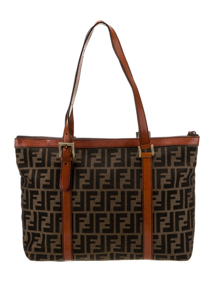 Fendi Zucca FF Messenger Bag Vintage