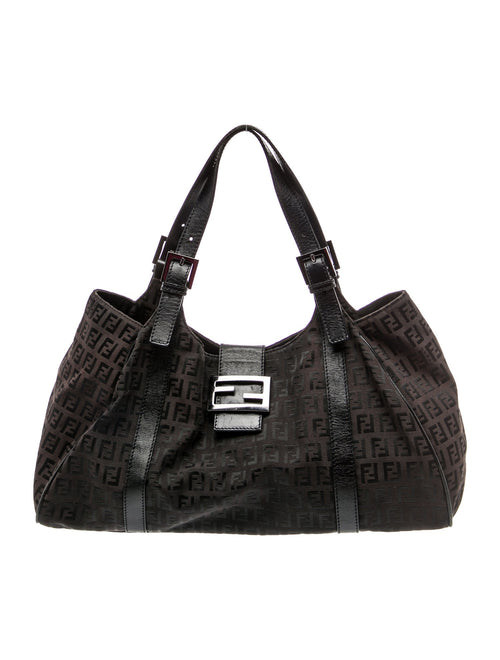 Fendi Zucchino FF Shoulder Bag Vintage