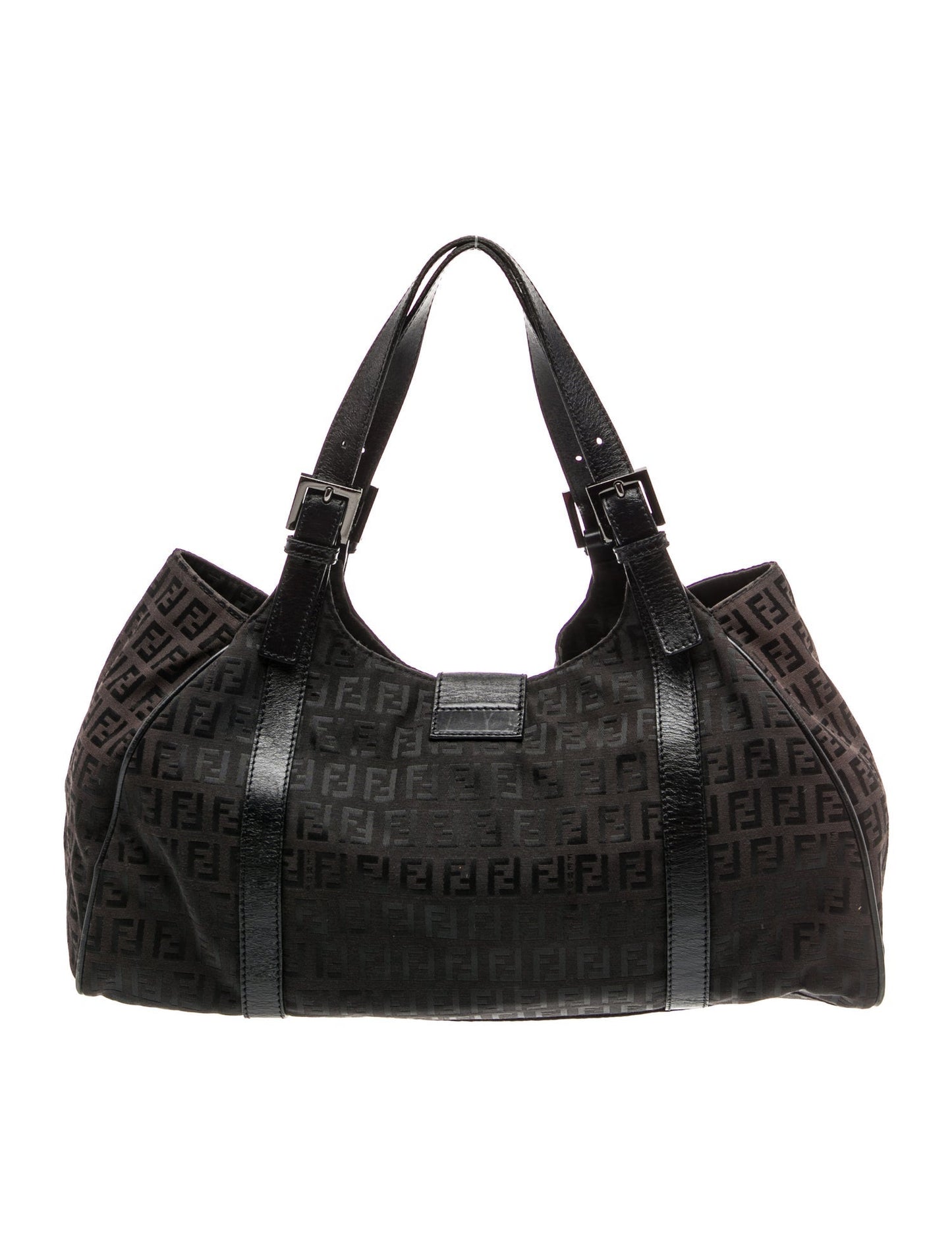 Fendi Zucchino FF Shoulder Bag Vintage