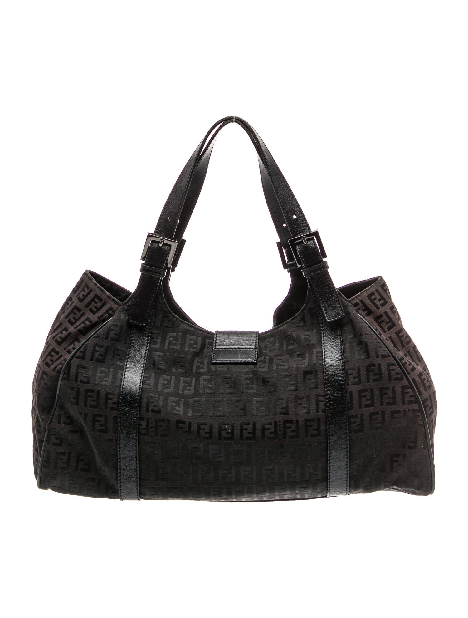 Fendi Zucchino FF Shoulder Bag Vintage