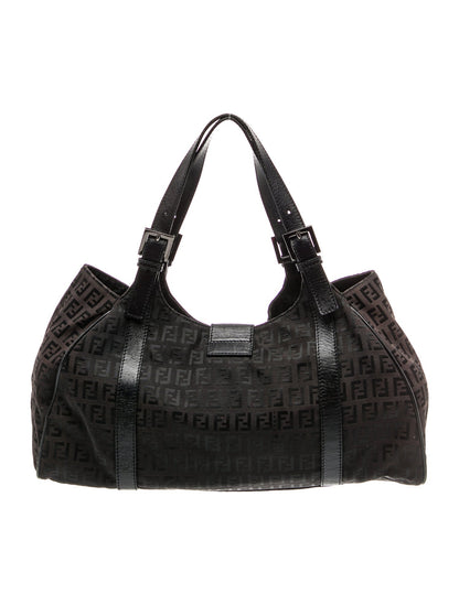Fendi Zucchino FF Shoulder Bag Vintage