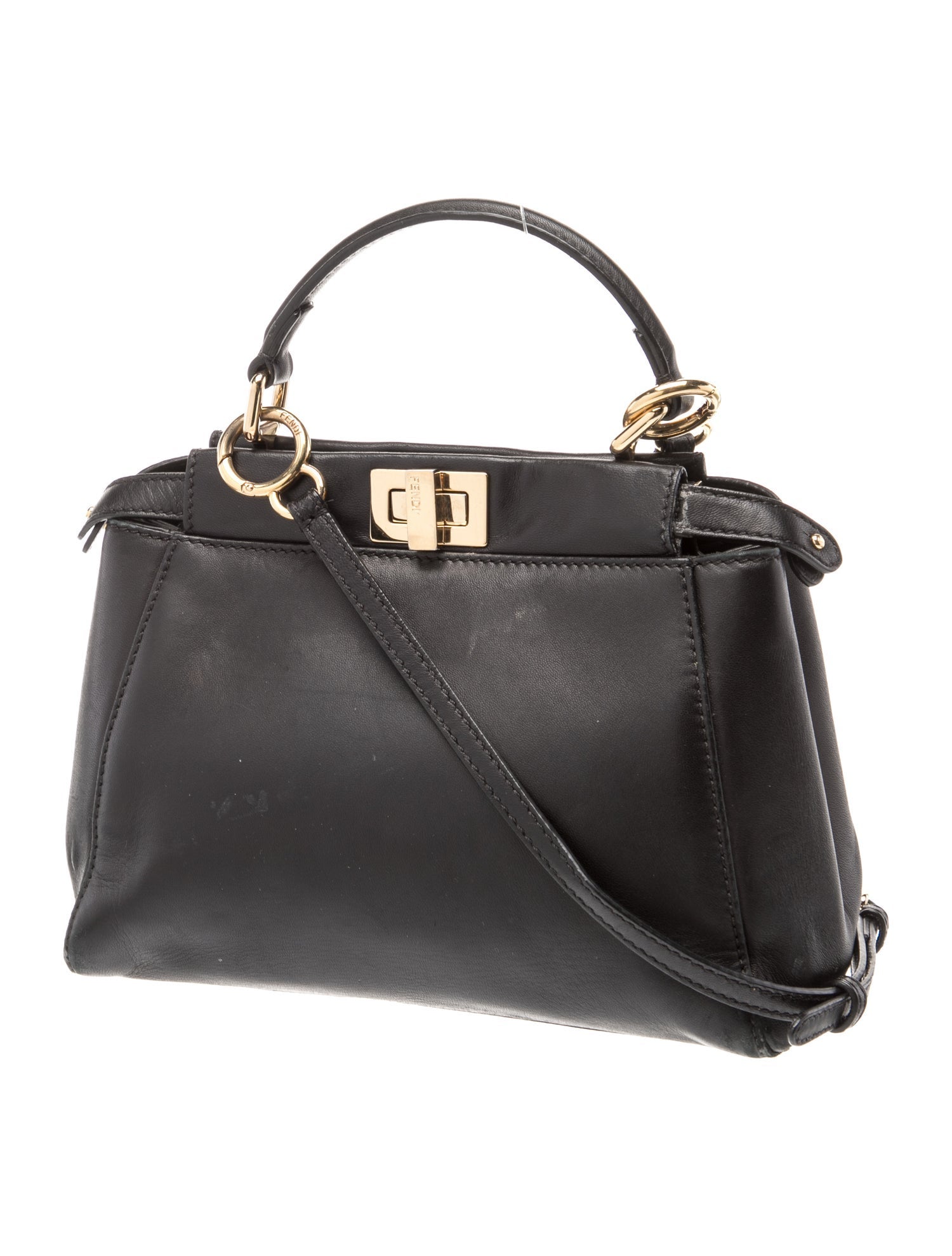 Fendi Leather Peekaboo Mini