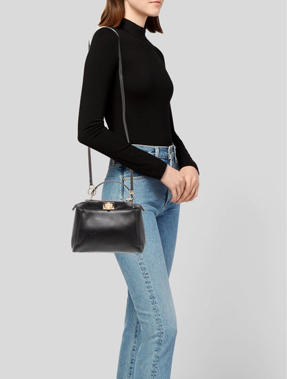 Fendi Leather Peekaboo Mini