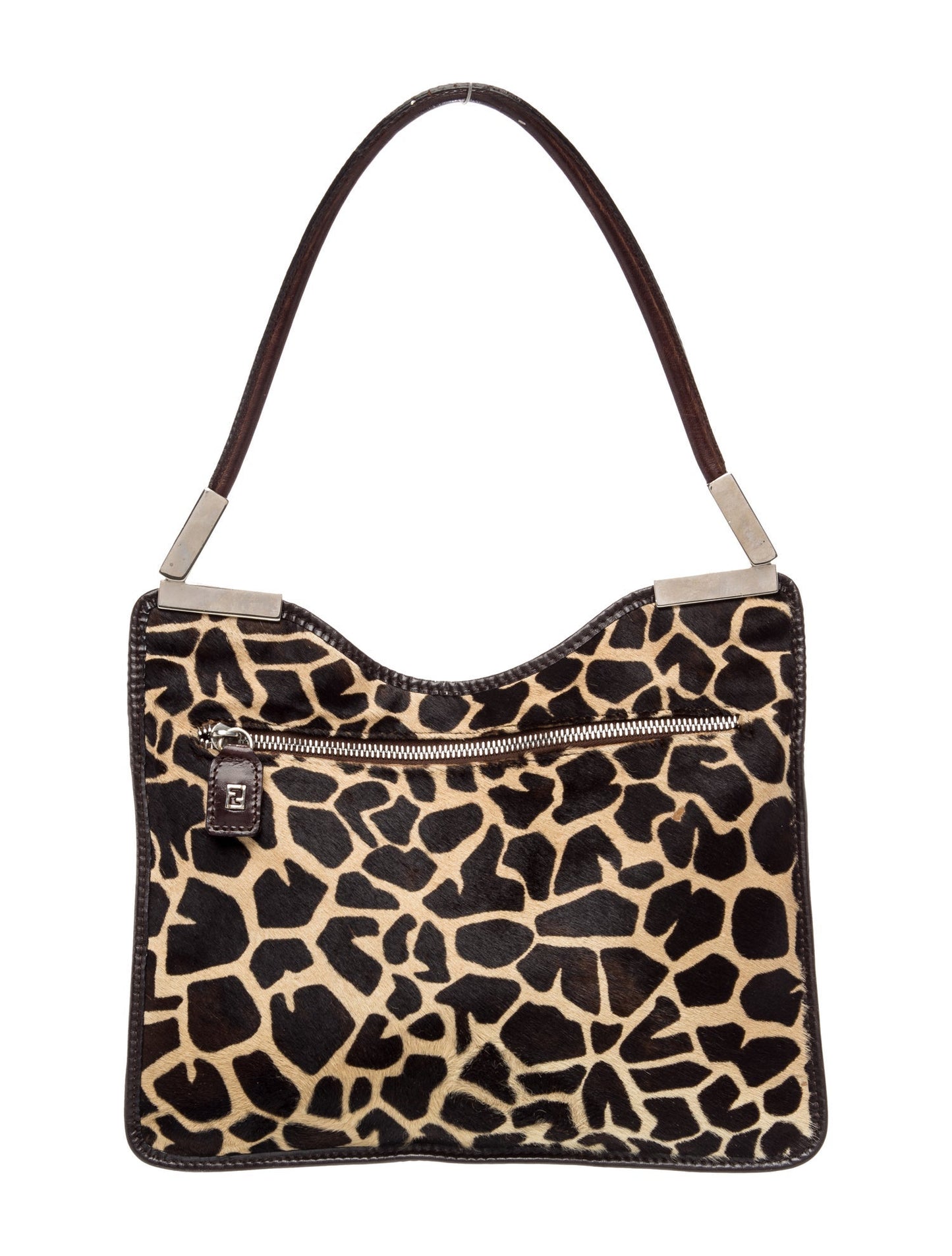 Fendi Zucca FF Shoulder Bag Vintage