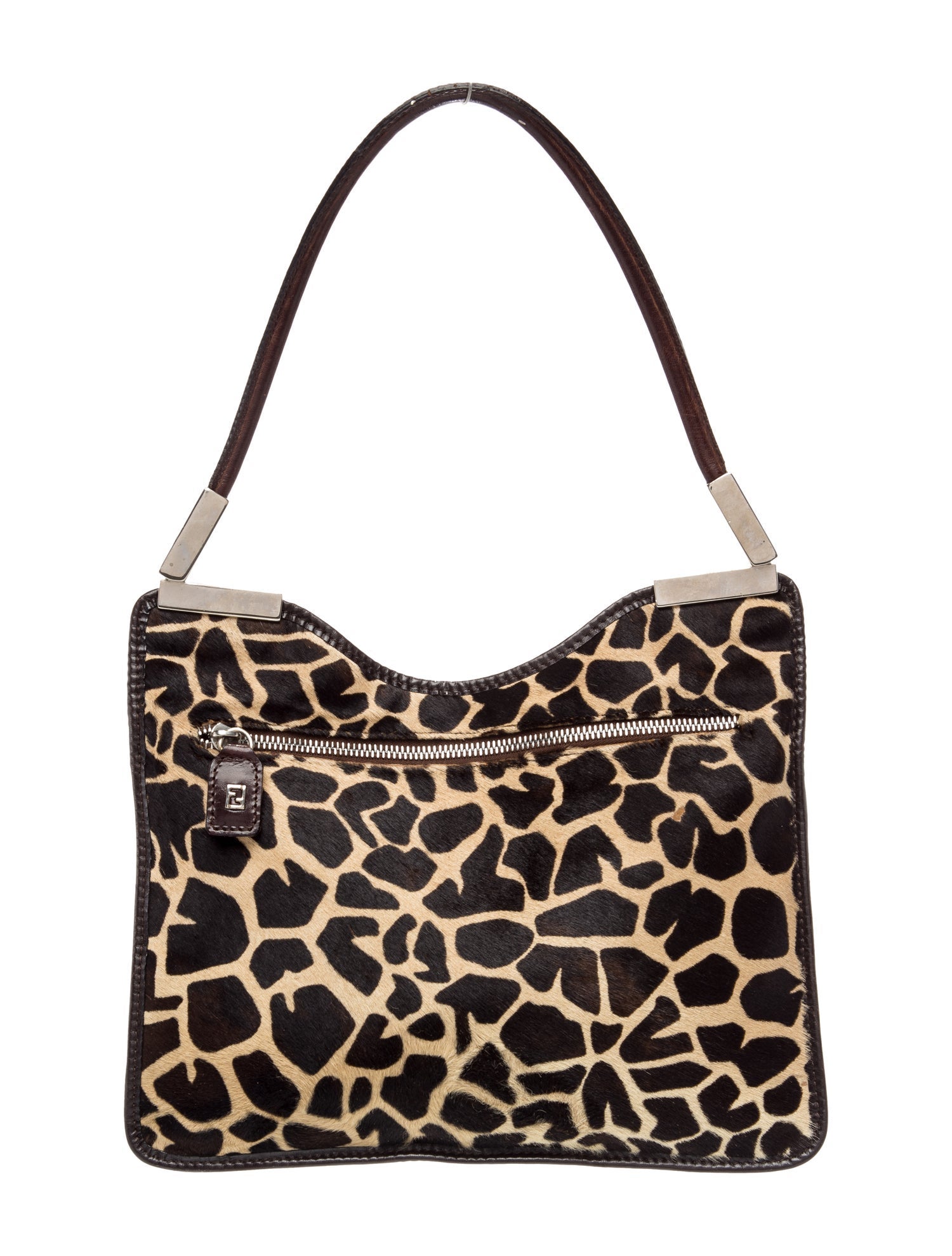 Fendi Zucca FF Shoulder Bag Vintage