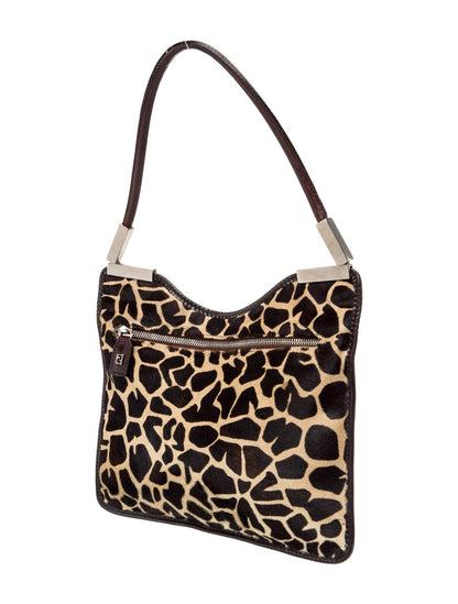 Fendi Zucca FF Shoulder Bag Vintage