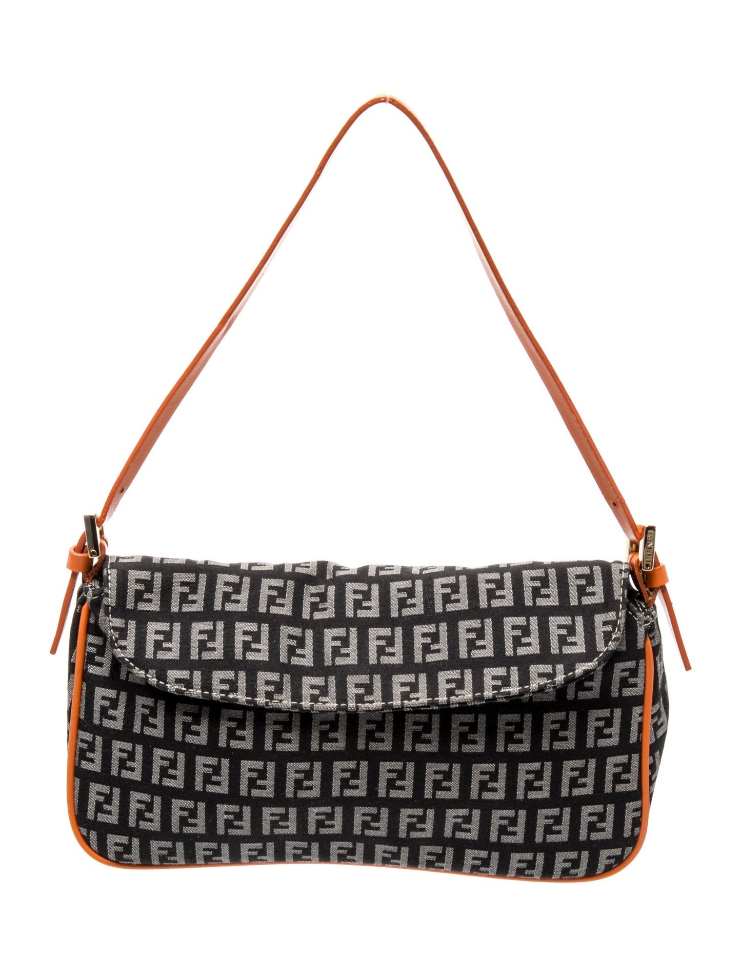 Fendi Zucchino FF Shoulder Bag Vintage