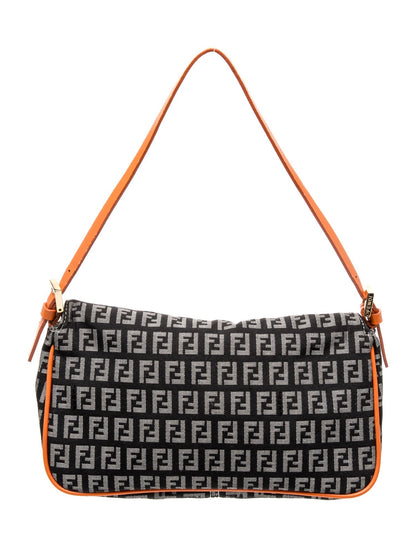 Fendi Zucchino FF Shoulder Bag Vintage