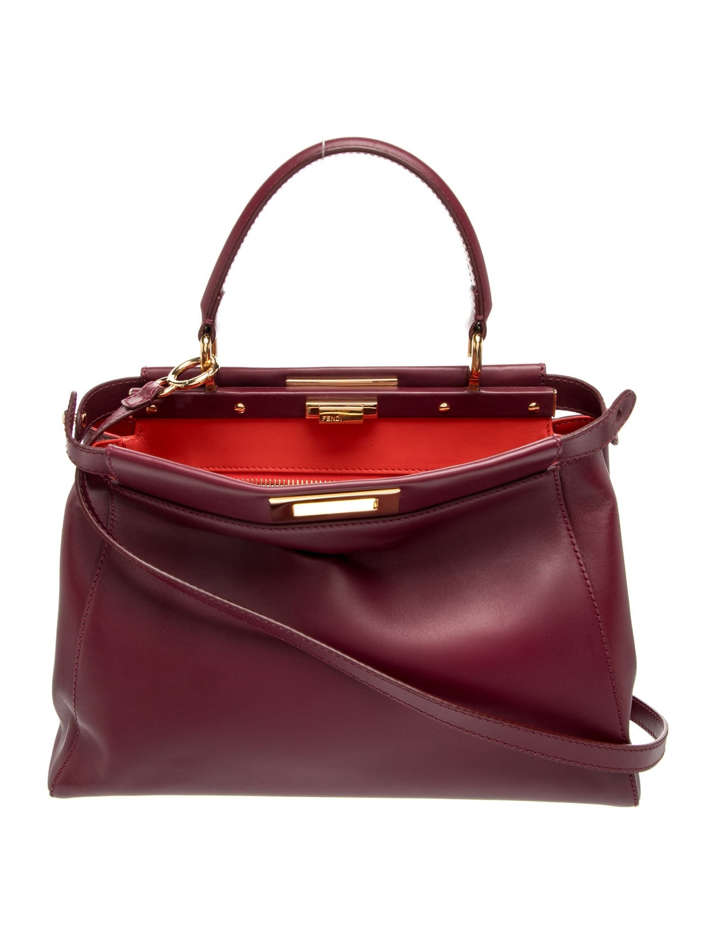Fendi Leather Peekaboo Medium