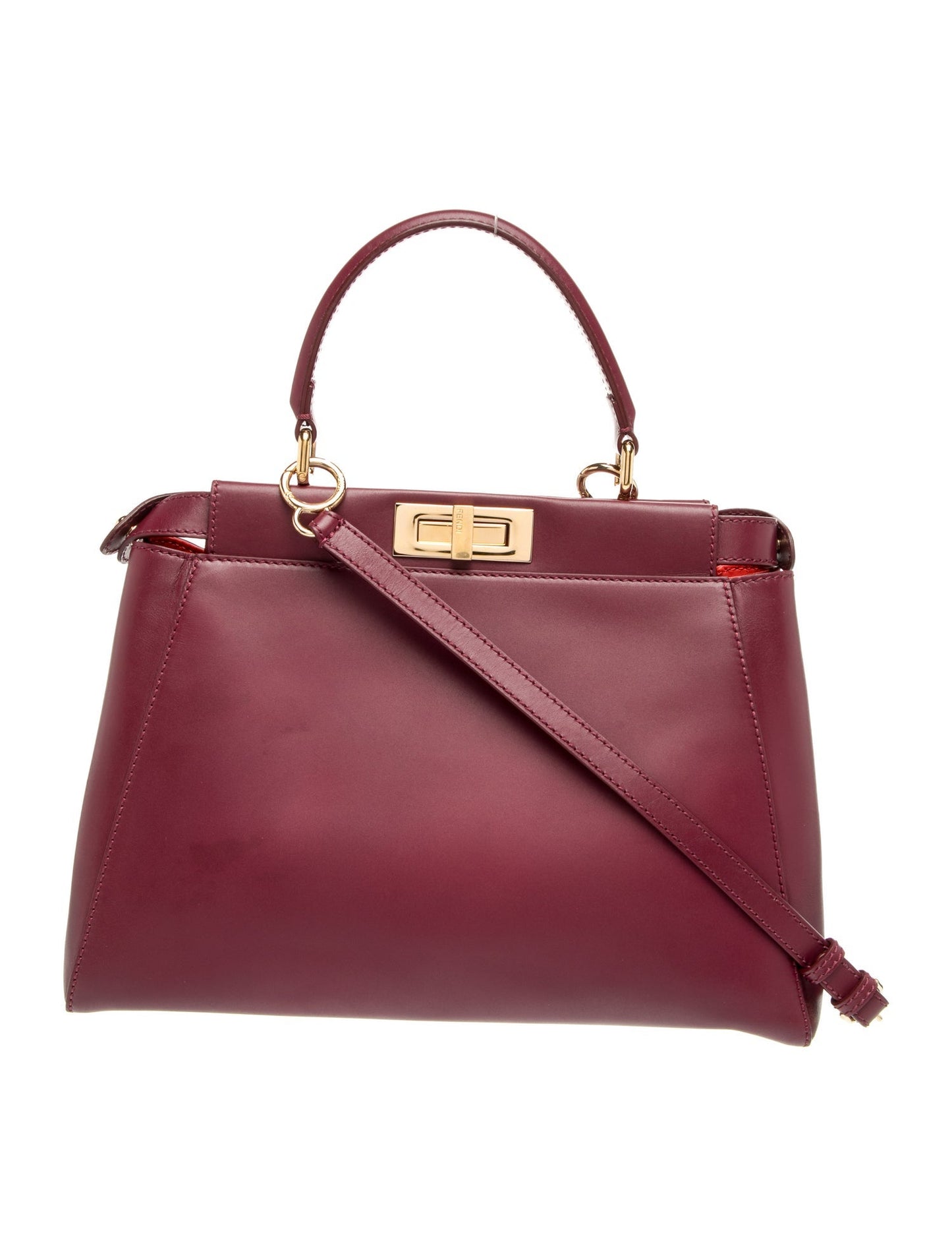 Fendi Leather Peekaboo Medium
