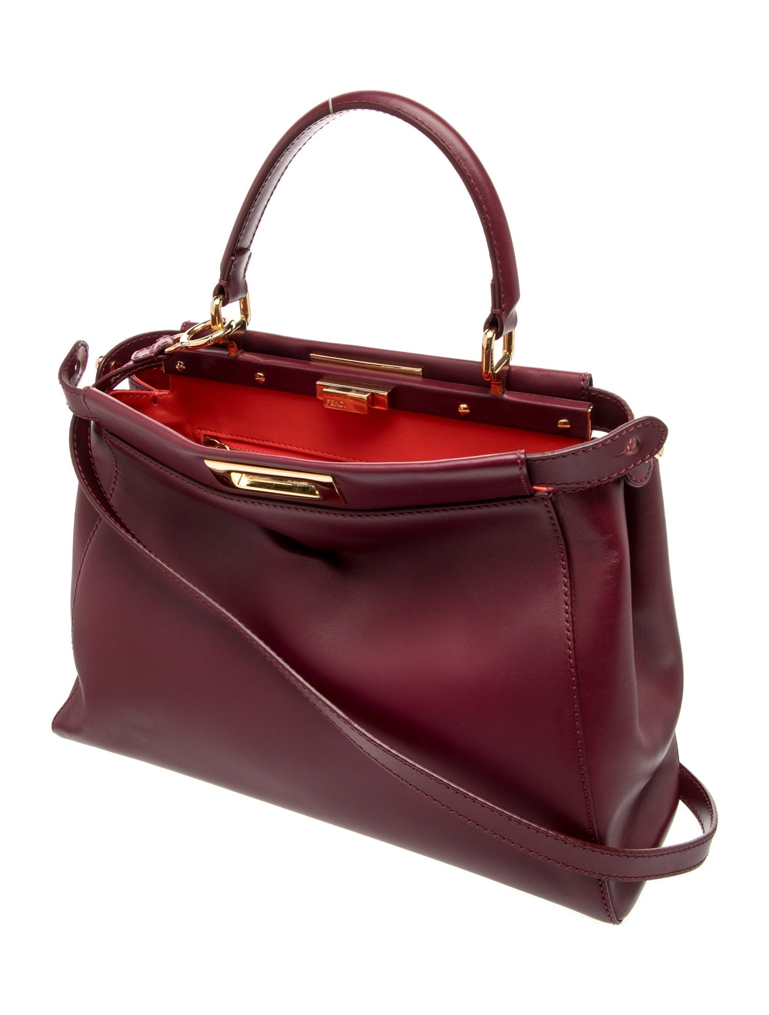 Fendi Leather Peekaboo Medium