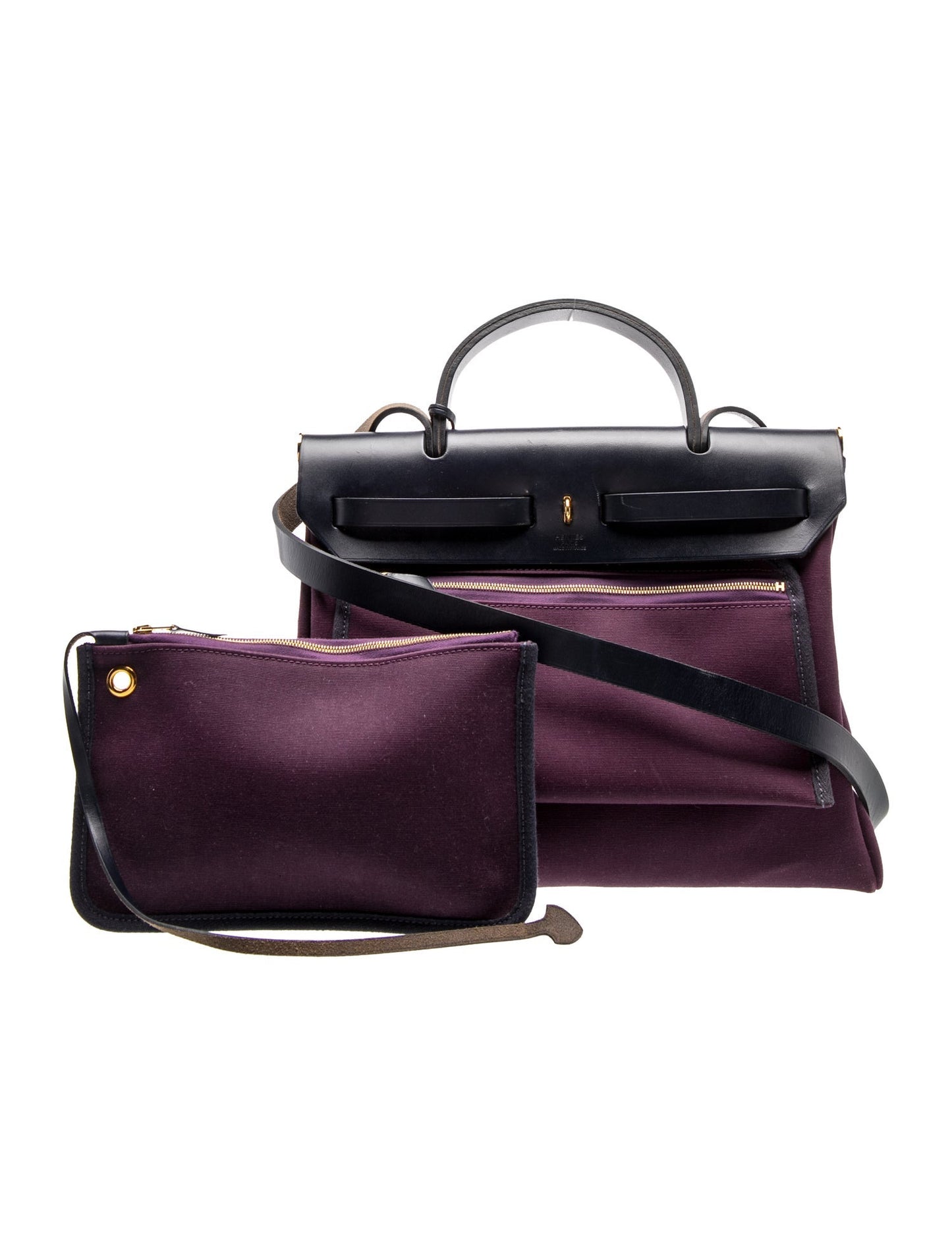 Hermès Toile Officier & Vache Hunter Herbag Zip 31