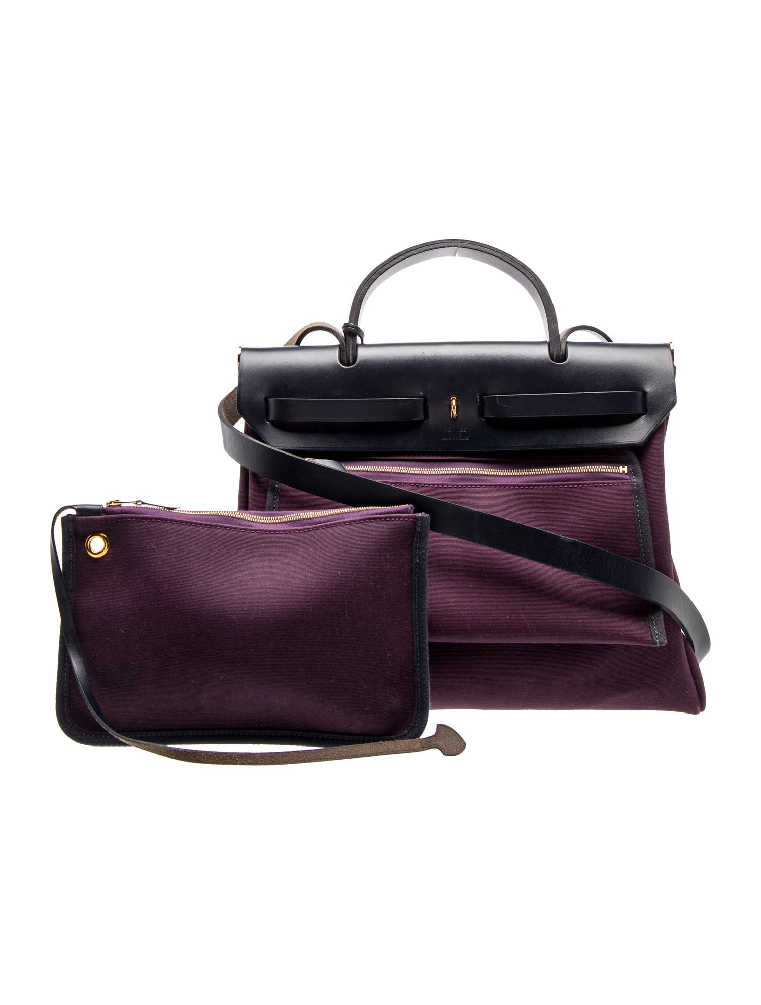 Hermès Toile Officier & Vache Hunter Herbag Zip 31
