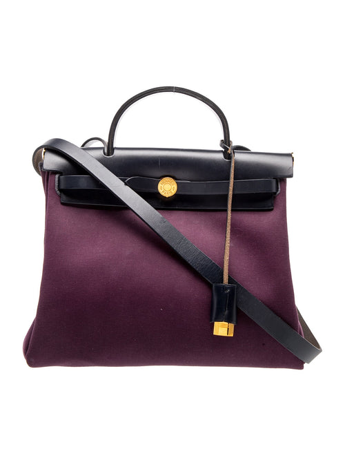 Hermès Toile Officier & Vache Hunter Herbag Zip 31